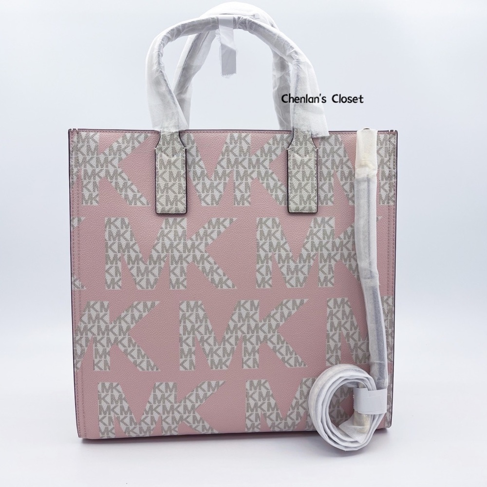 🌸NeW! Michael Kors Kenly Large Logo Tote Set - Picture 4 of 9